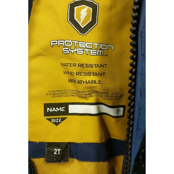 Protection System Boys Size 2T Jacket Zip Up Hoodie Water Wind Resistant - Picture 11 of 12